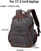 Travel Laptop Backpack 17.3 inch XL Computer Backpack - Image 4