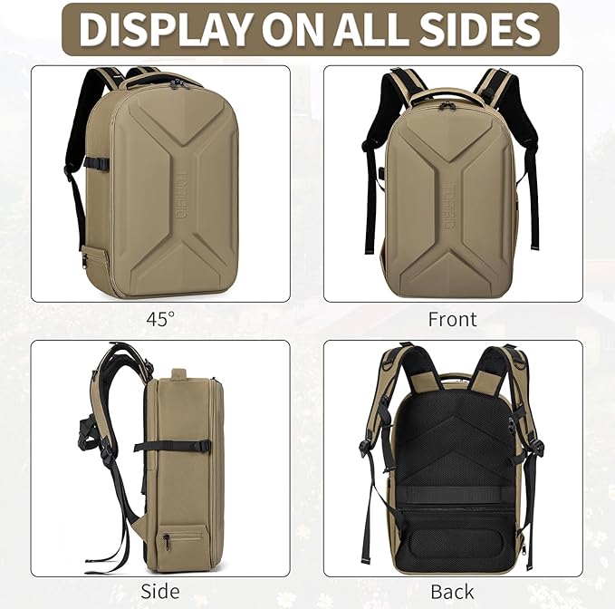 TORIBIO Camera Backpack, Hardshell DSLR Photography Camera Bag, Waterproof Hard - Image 9