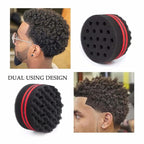 Small and Big Hole Hair Sponge for Twist Dreads Locking Afro Curl Brush Barber 2 PCS