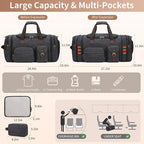 Mens Duffle Bag for Travel 3Pcs Set Travel Bags for Men 60L Expandable Canvas - Image 4