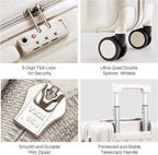 Hanke Luggage Sets 3 piece Carry On Luggage - Image 7