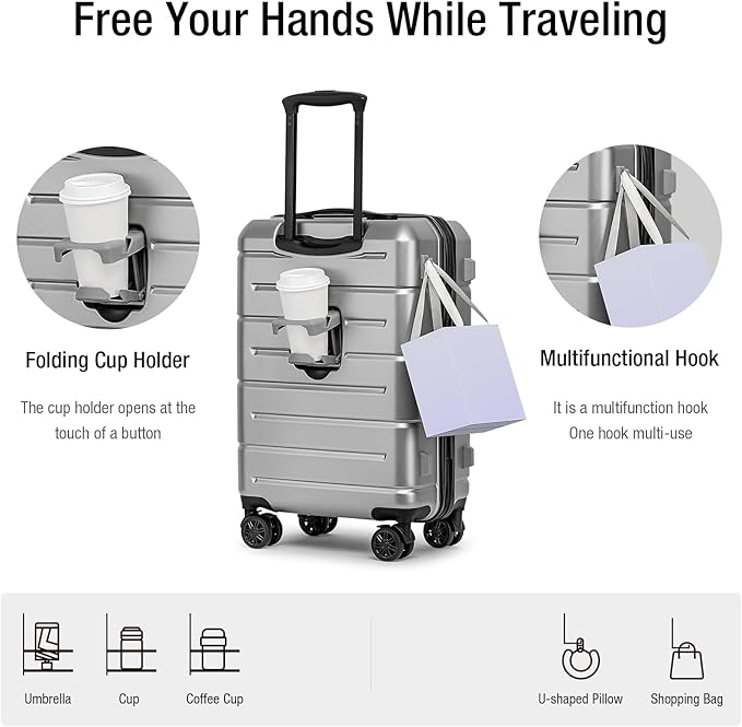KYME Carry On Luggage 22x14x9 Airline Approved - Image 2
