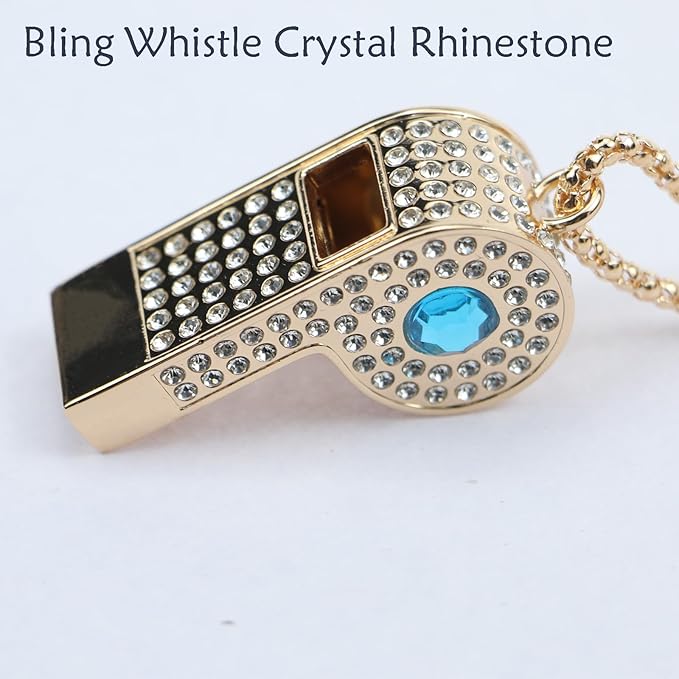Whistle, Rhinestone Sports Whistle - Image 6