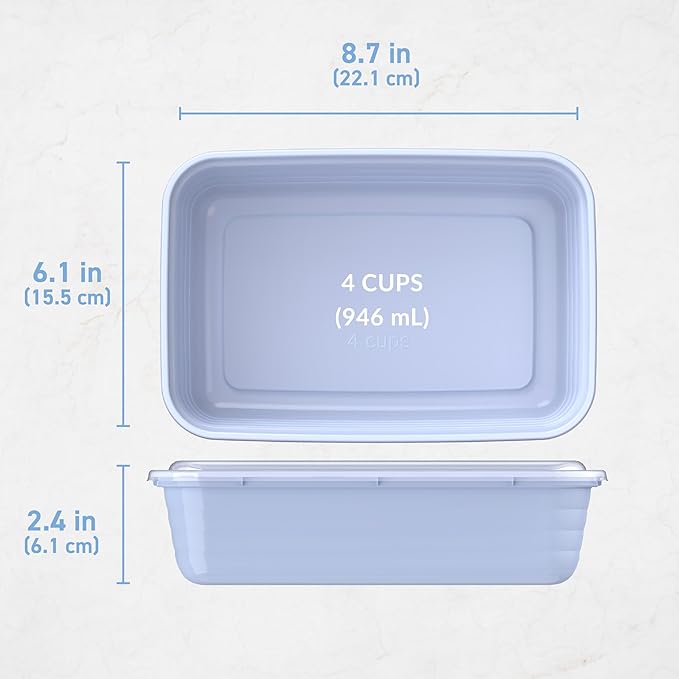 Bentgo 20-Piece Lightweight, Reusable BPA-Free 1-Compartment Containers - Image 7