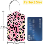 2 Pack Leopard Pattern Luggage Tags - Image 2