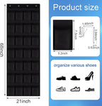 28 Mesh Pockets Hanging Shoe Organizer, Over the Door Shoe Organizer，Closet - Image 2