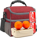 FlowFly Double Layer Cooler Insulated Lunch Bag Adult Lunch Box Large Tote Bag - Image 7