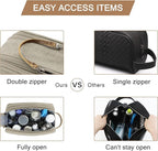 BAGSMART Toiletry Bag for Men, Canvas Travel Toiletry Organizer Dopp Kit - Image 5