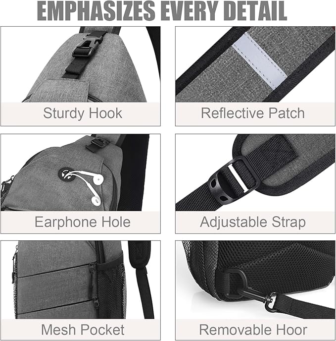 Crossbody Bags for Women Men Trendy Sling Bag Bakpack Casual Chest Bag - Image 5