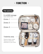 EACHY Travel Toiletry Bag with Hanging Hook, Portable Makeup Cosmetic Bags - Image 4