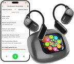 AI Translation Earbuds Real Time- 144 Languages, Meeting Assistant, LCD Touch by Unknown