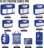 Veken 10 Set Packing Cubes for Travel Essential, Suitcase Organizer Bags in 4 - Image 2