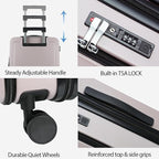 KROSER Carry On Luggage with Spinner Wheels & Built-in TSA Lock, Expandable Top - Image 4
