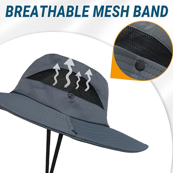 NPQQUAN Ponytail Sun Bucket Hats - Image 4