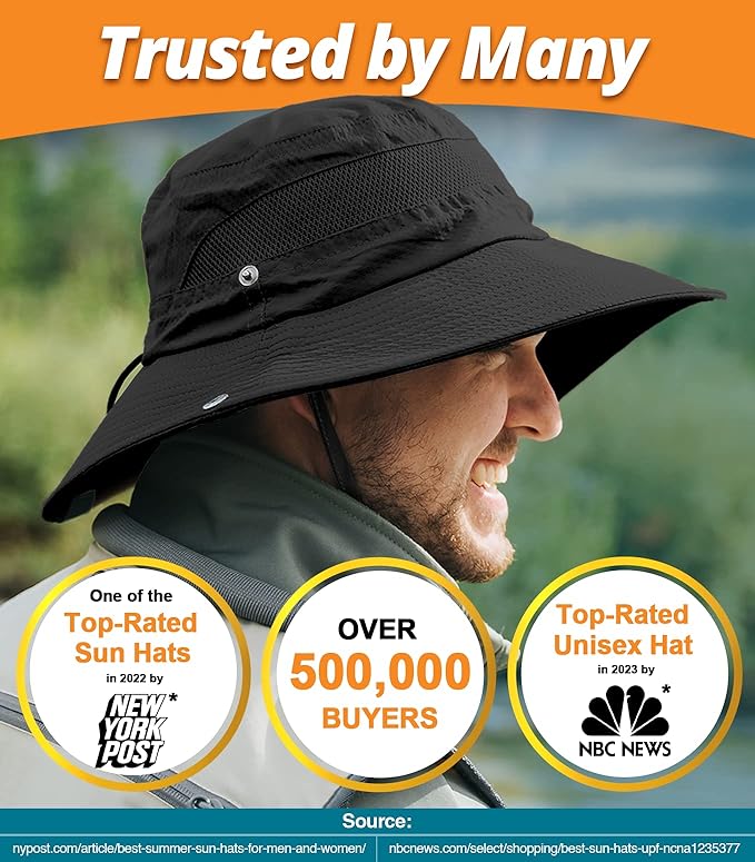 GearTOP Safari Sun Hat for Men and Sun Hats for Women UV Protection UPF 50+ - Image 8