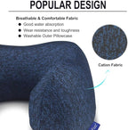 napfun Neck Pillow for Traveling, Upgraded Travel Neck Pillow for Airplane 100% - Image 3