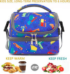 FlowFly Kids Double Decker Cooler Insulated Lunch Bag Large Tote - Image 2