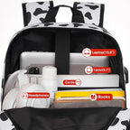 Unisex School Backpack, Classic Casual Bookbag Adults and Teens Schoolbag - Image 4