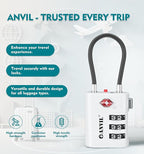 ANVIL TSA Approved Luggage Locks – High Security TSA008 Combination Travel Locks - Image 4