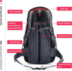 Bseash 50L Hiking Backpack, Water Resistant Lightweight Outdoor Sport Daypack - Image 8