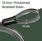 Titanker Bike Lock Cable, 12mm Thick Security Cable - Image 2