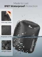 Vacuum Bags for Travel, 180° Open Zipper, IP67 Waterproof, Reusable Space Saver - Image 6