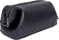 HLC Leather Toiletry Bag for Men Best Gift Premium Genuine Leather Dopp Kit by HLCLeather