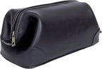 HLC Leather Toiletry Bag for Men Best Gift Premium Genuine Leather Dopp Kit by HLCLeather
