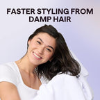Wavytalk Dual Voltage Hair Dryer Brush for Europe and International Travel, 110V-240V Mini Jet Brush, Ionic Hair Dryer Brush Reduces Damage, Anti-Frizz Straight Hair, Curls and Blowouts, Volumizing