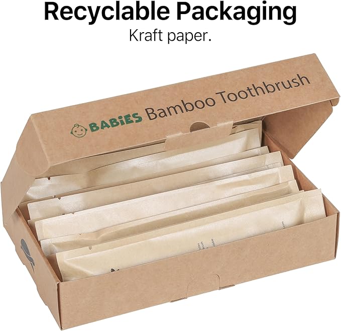 Sea Turtle Plant-Based Bristles, Ultra-Soft Bamboo Toothbrushes, Individually - Image 5
