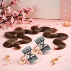 2Pcs Black Adjustable Elastic Hair Comb, Stretchy Double Comb Hair Clip, No Crease Hair Pins Double Slides Hairpins Combs Women Hairs Styling Accessories Hairs Care Styling Tools and Appliances