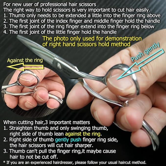 Barber Scissors 7" Professional Sliding Hair Scissors Willow Shape Sliding Hair Shears Professional Haircut Razor Edge 440c Barber Shears KINSARO for Hairdresser Barbershop or Home Use