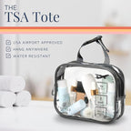 Toiletry Bag Kit Set: Hanging Travel Toiletry Bag + 311 TSA Cosmetic Liquid Bag - Image 5