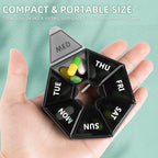 Gelibo, Weekly Pill Organizer, 2 Pack Portable Travel Pill Box Dispenser - Image 7