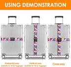 Adjustable Travel Luggage Strap Suitcase Belt Travel Bag Accessories 1.96 in W - Image 4