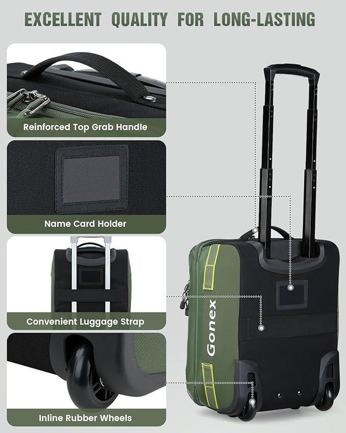 Gonex Waterproof Underseat Carry on Luggage - Image 6