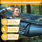 Chihee Ultra-Light Travel Camping Hammock Pop-up Net Hammock 660lbs Load - Image 2