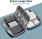 pack all Electronic Organizer Plus, Larger Capcity Cable Organizer Bag - Image 4