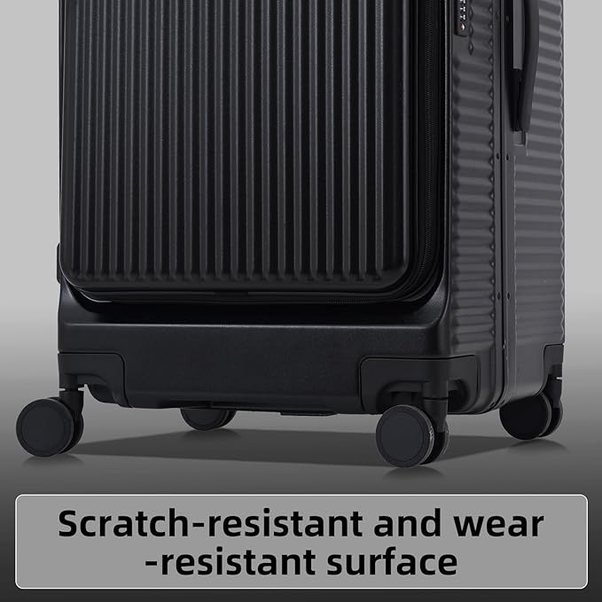2 pieces 20/29 Aluminum Frame Carry On and Checked Luggage Set - Image 3