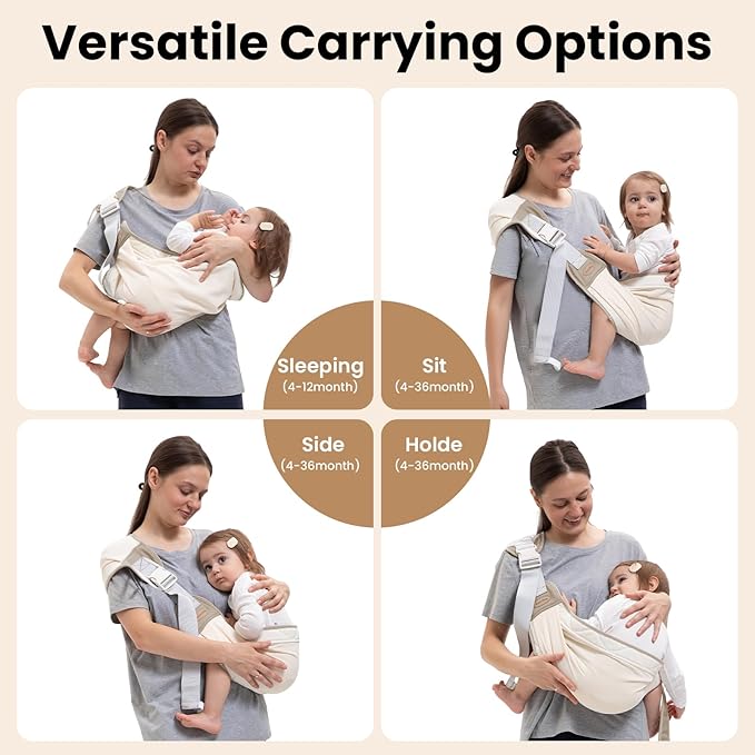 Baby Carrier Newborn to Toddler, Baby Sling Carrier, Toddler Carrier 25-60 lbs - Image 8