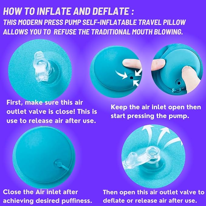 Inflatable Travel Pillows for Airplanes - Image 2
