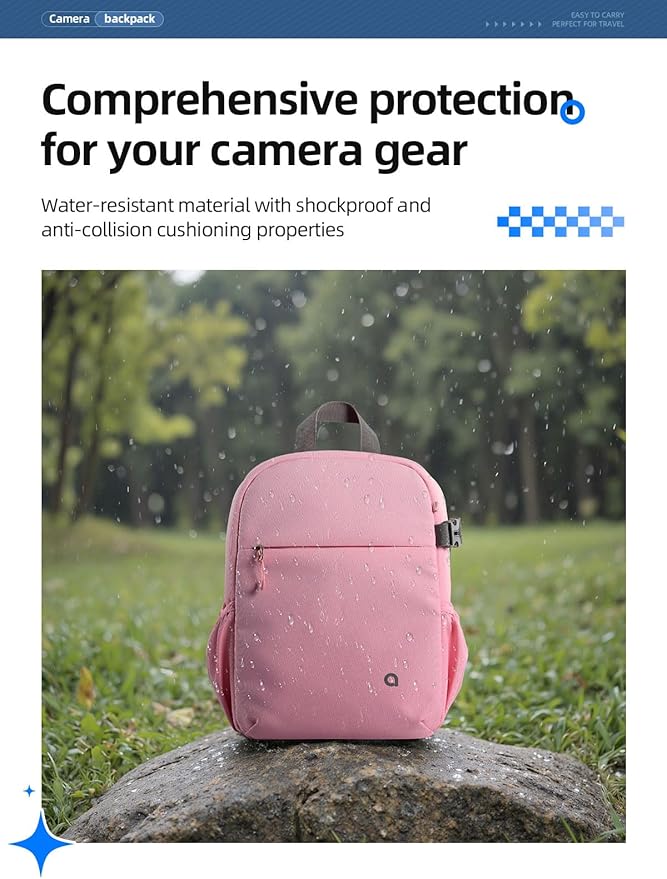 llano Compact Camera Backpack for DSLR/SLR/Mirrorless, Photography Bag - Image 5