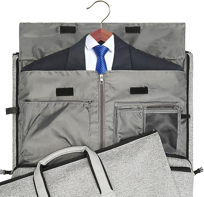 Modoker Convertible Garment Bag - 2 in 1 Hanging Suitcase Suit Travel Bags - Image 3