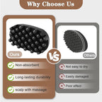 3 Pack Silicone Curling Hair Brush & Metal Afro Pick Hair Comb Set – Durable Washable Curl Sponge for Black Men, Natural Hair, Dreadlocks, Coils & 4C Afro HairStyling Tool