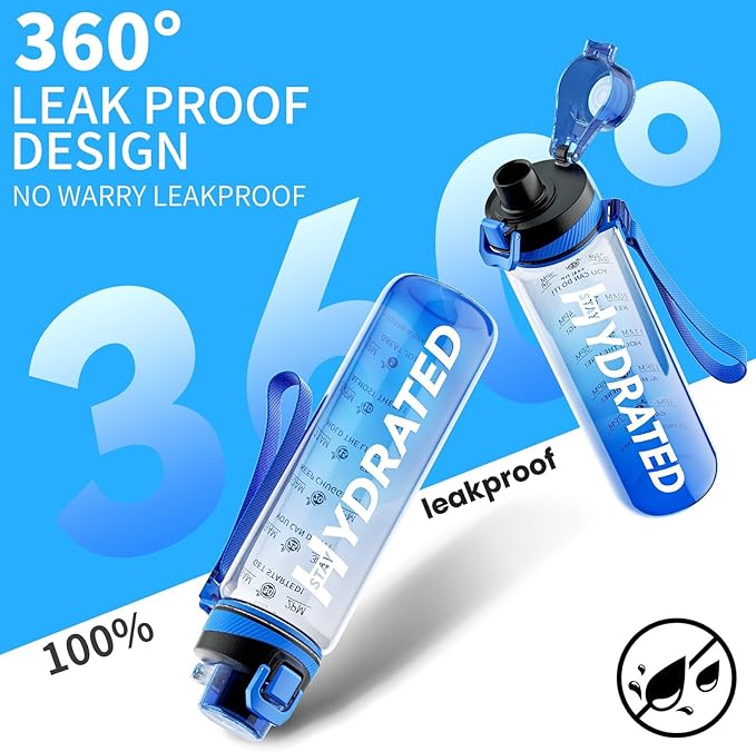 Water Bottle, 32 oz Motivational Water Bottles - Image 5