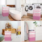 HomeHacks 2 Pack Large Laundry Baskets, Waterproof, Freestanding Laundry Hampers - Image 6