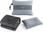 Melissa Large Travel Blanket and Inflatable Pillow Set by Melissa