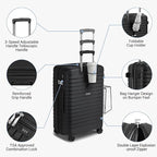 Kono 24 Inch Expandable Luggage Suitcase - Image 5