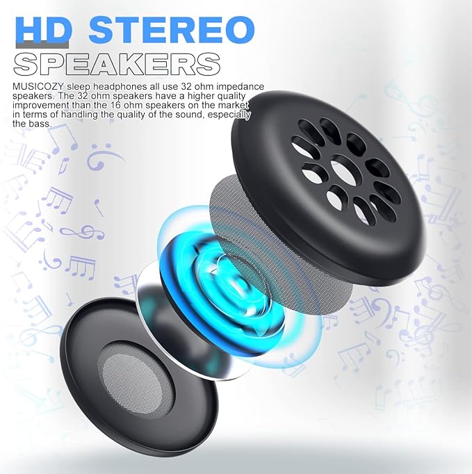 MUSICOZY Sleep Headphones, Wireless Music Earbuds Earphones - Image 5