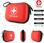 Mini First Aid Kit, 100 Pieces Water-Resistant Hard Shell Small Case - Image 2